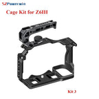 Powerwin Z6III Z7II Z6II Z7 Z6 Z5 Camera Cage Kit  for Nikon Rig Protective Frame Gimbal Arri Locating Screw Wooden Handle