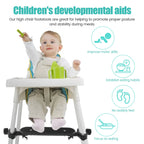 Baby Highchair Foot Rest Adjustable Chair Footrest Non-Slip Highchair Footboard Stool Pedal Infant Newborns Safety Accessories