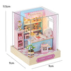 DIY Mini Wooden Dollhouse With Furniture Light Kit Doll House Casa Miniature Accessories Handmade Wooden Toys Birthday Gifts
