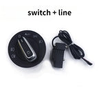 Chrome headlight switch with auto function for VW Golf MK5 MK6 Passat B6 B7 CC Tiguan