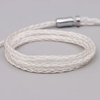 XINHS 8 Core Silver Plated Earphone Upgrade Cable MMCX 0.78mm 2Pin QDC TFZ HIFI Cable