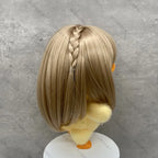 Wig for Upsetduck Doll Wig 24-26cm Head Circumference High Temperature Fibre Hair for Labubu Doll Decoration