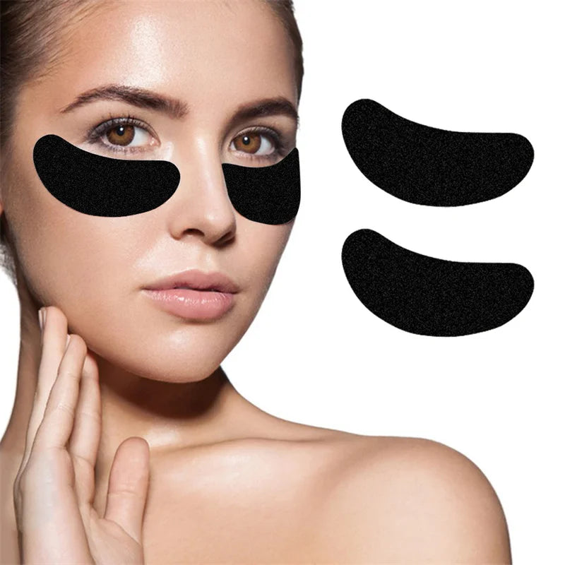 UV Black Eyelash Extension Under Eye Gel Pads Hydrogel Patches, 50 Pairs