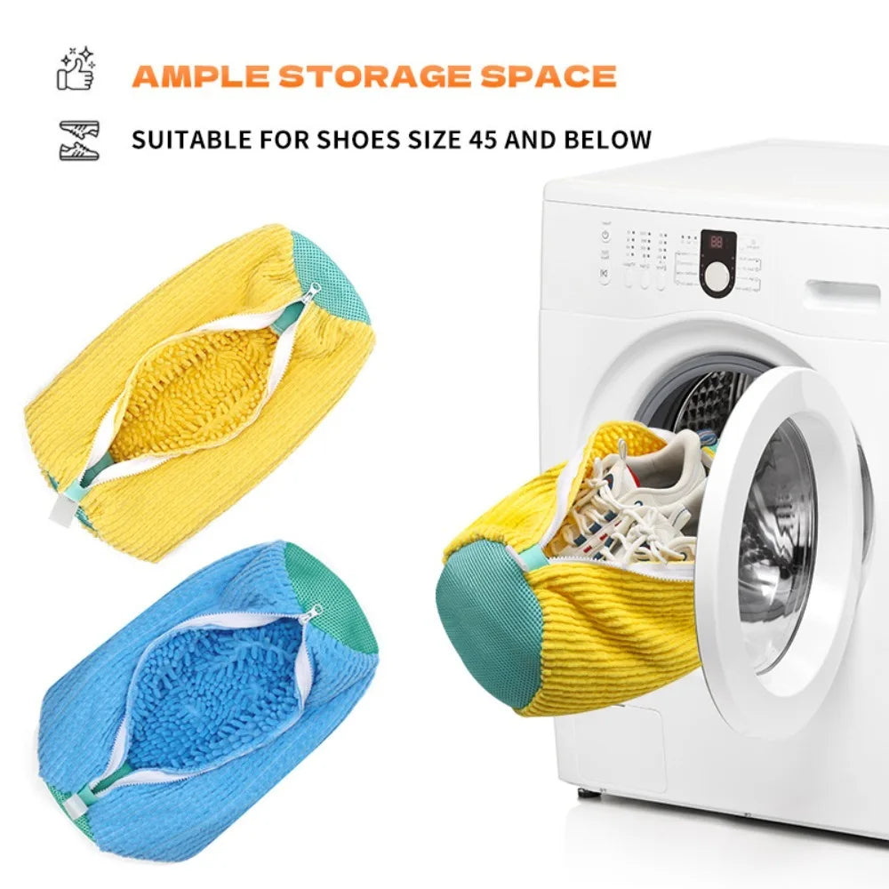 Dryer shoe bags built-in laundry room shoes cleaning, reusable washing machine exquisite clothing super large durable shoe bags
