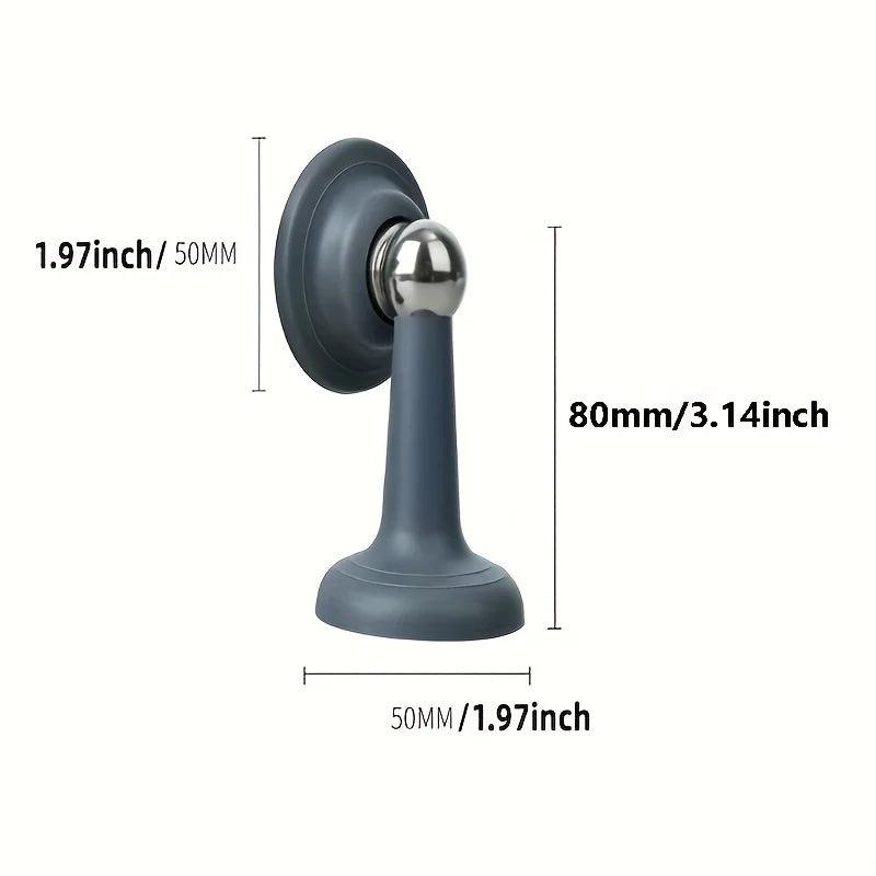 Strong Magnetic Silent Door Stopper Household Bedroom Free-punch Door Suction Anti-collision Silicone Floor Door Stop