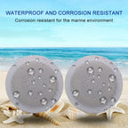 GUZARE Marine Speakers Waterproof for RV ATV UTV Golf Cart Motorcycle UV-Proof Outdoor Music Boat Speaker, 4 Inch,120Watts,2Pcs