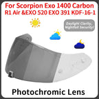 Motorcycle Helmet Visor Lens For KDF-16-1 Scorpion Exo 1400 Carbon, R1 Air EXO 520 Anti-UV Anti-Scratch Dustproof Wind Shield