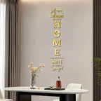 English Letters Home Letter Signs Acrylic Mirror Wall Stickers Wall Decorations for Living Room Bedroom Home Decor Wall Decals