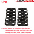 10PCS Universal 3AN 6AN 8AN 10AN 12AN 14AN Billet Oil Fuel Water Hose Tube Seprator Divider Clamp Aluminum Line Separator Kit