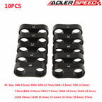 10PCS Universal 3AN 6AN 8AN 10AN 12AN 14AN Billet Oil Fuel Water Hose Tube Seprator Divider Clamp Aluminum Line Separator Kit