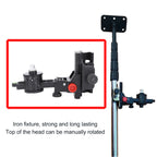 Fine Tuning Bracket Level Adapter 360 Degree Adjustable Support L Shape Pivoting Base with Clip Wall Ceiling Mounted