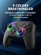 Data Frog Wireless Game Controllers 2pcs for Nintendo Switch/Switch Lite/OLED & PC