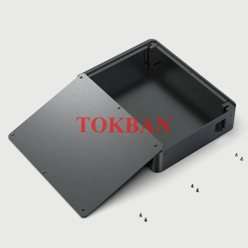 Tokban BZ2106 Aluminum HIFI preamplifier chassis enclosure case 211x60x272mm, silver/black