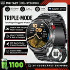 2026 New Fashion Luxury 1100mAh Battery 1.7-inch HD Screen Compass Wireless Call Flashlight 100+Sports Outdoor Sports smart