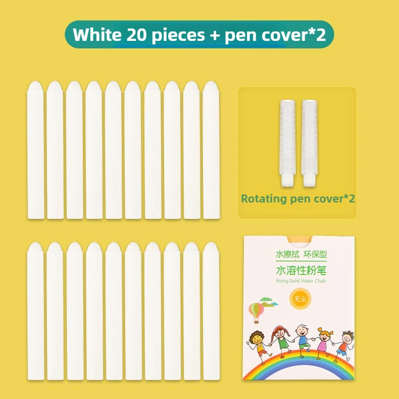 48/6 PCS Dust Free Solid Non-toxic Water Chalk Whiteboard Blackboard Drawing Pens Colorful Chalk Markers Office School Supplies