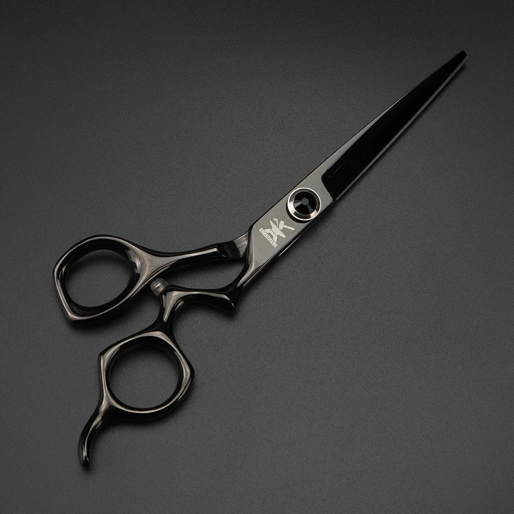 XUANFENG black Mirror Hair Scissors 6-inch JP440C Barber Cutting Scissors and Thinning Scissors Very Cool