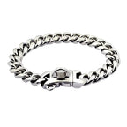 Metal Dog Collar Stainless Steel Pet Choker Gold Cuban Link Chain 14mm Wide Lead for Small Medium Large Dogs Pet Accessories