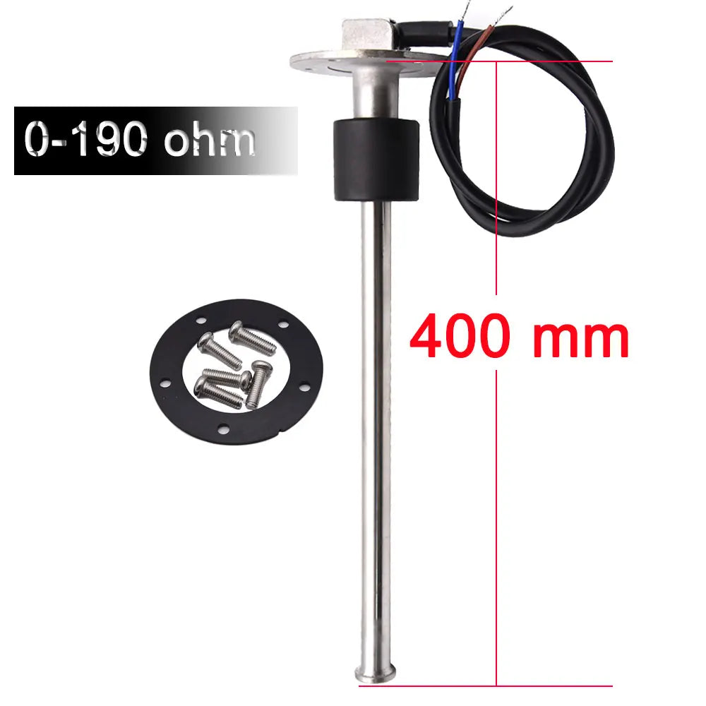 150mm-600mm Water Fuel Level Sensor 0-190Ohm/240-33ohm Sensor for Marine Boat Yacht Car Oil Liquid Tank Fuel Sender Unit Sensors
