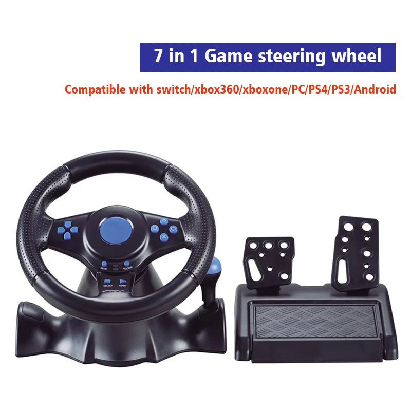 DATA FROG Racing Steering Wheel Vibration Controller Gaming Simracing Car Pedal For Switch  PS2 PS3 PS4 Xbox One PC