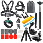 Action Camera Accessories Set For Gopro Hero13 12 11 10For Xiaomi Yi Insta360 X4 X3 Case Kit Strap Mount Selfie Stick Motorcycle