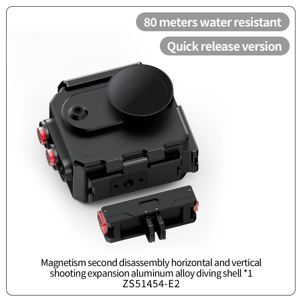 GO 3 3S Waterproof Housing Case for Insta360 GO3 Tempered Glass Underwater Diving Protective Frame for Insta 360 GO Thumb Camera