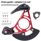 MTB Chain Guide Single Chainring Stabilizer 32-38T Anti-Drop Device, Black/Blue/Red