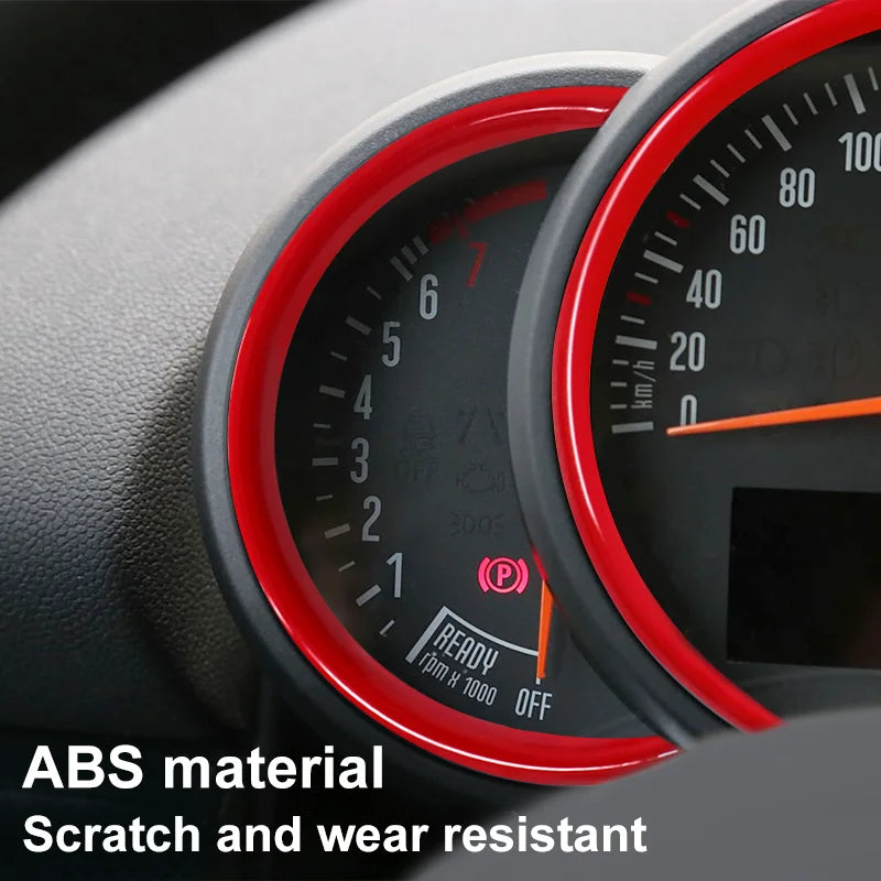 Car Tachometer Decoration Ring For Mini Cooper S F56 F55 F54 F60 Clubman Countryman Dashboard Panel Frame Cover Trim Accessories