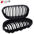 XVIP Front Bumper Kidney Grille Racing Grills For BMW 1 Series F20 F21 2015-2019 Replacement Double Slat Gloss Black Grilles