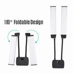 Double Arm LED Fill Light with LCD, 3200-5600K Photo Studio Selfie Lamp, Tripod Options