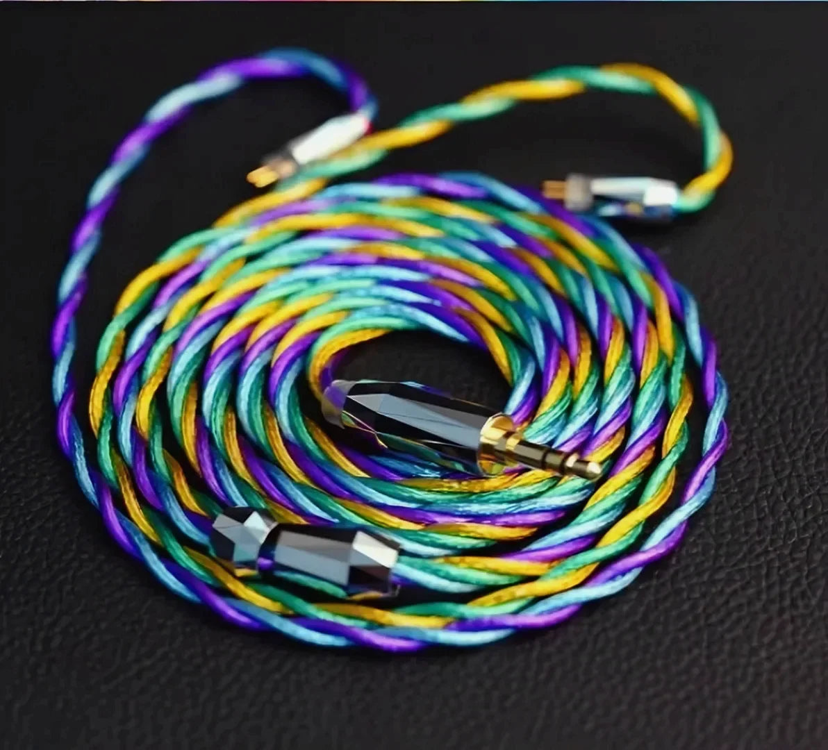 GY HiFi-306 Headphone Upgrade Cable - Colorful Auspiciou/with 2.5mm/3.5mm/4.4mm MMCX 0.78 2Pin HD650 , Suitable for MK4 Legacy 2