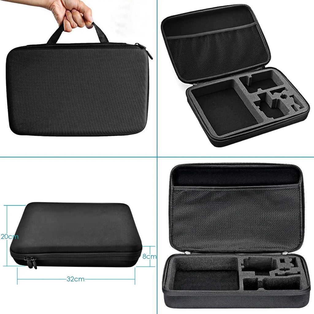 Action Camera Accessories Set For Gopro Hero13 12 11 10For Xiaomi Yi Insta360 X4 X3 Case Kit Strap Mount Selfie Stick Motorcycle