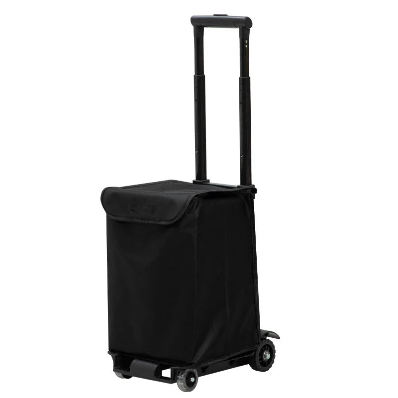 2/4-wheeled small truck with foldable pull rod, portable shopping cart, household grocery cart, small pull cart, luggage cart