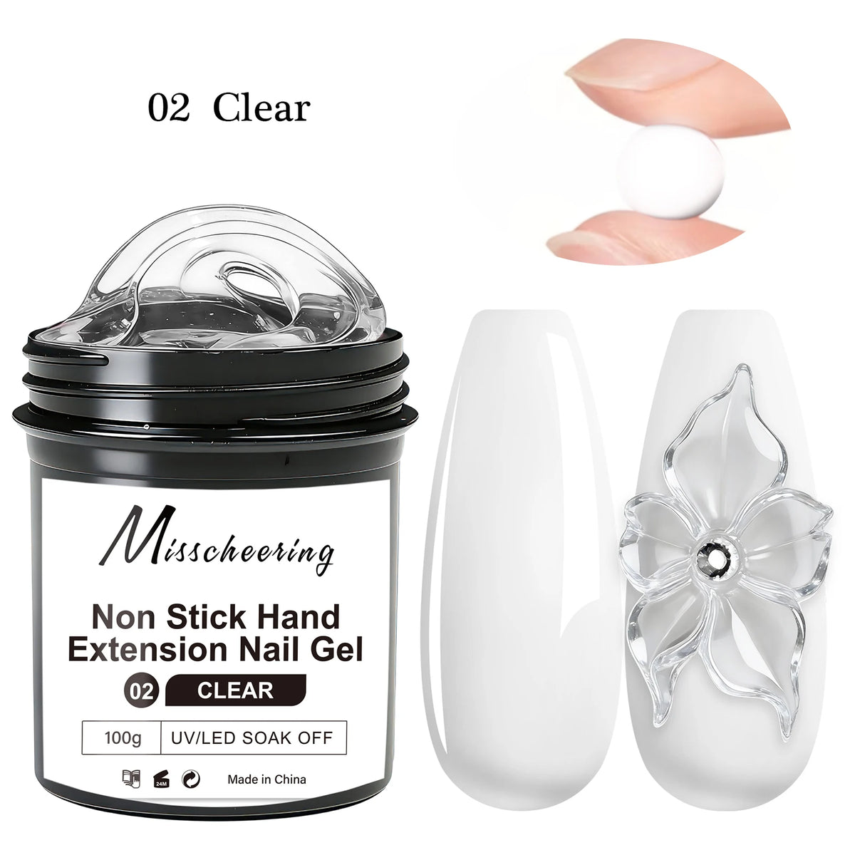 1Jar 100/150g Poly Nail Gel UV LED Cured Builder Nail Gel Acrylic Crystal Nail Extension Gel For Nails DIY At Home Salon