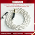 XINHS Y05 2-Core Silver Plated IEM Upgrade Cable 0.78mm 2-Pin/MMCX, 3.5/4.4mm