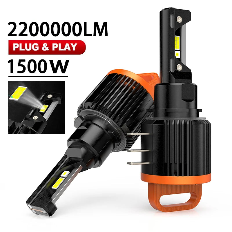 Super Bright GT7 H15 LED Headlight Bulbs G2 Pro LED For Golf 6 MK3 Canbus Lamps High Low Beam Car Daytime Running Light for Golf