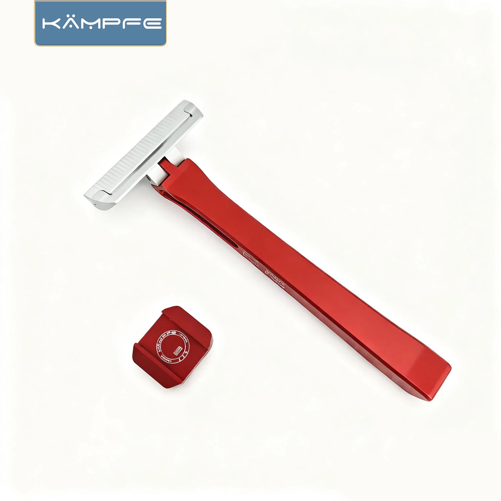 KAMPFE Traditional  K25 Aluminum Single Edge Manual Razor Portable Travel Shaver for Men And Women