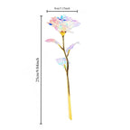 Rose Colorful Rainbow Artificial Flowers Crystal Flower Best Gifts for Mother's Day Thanksgiving Valentine's Day Birthday Party