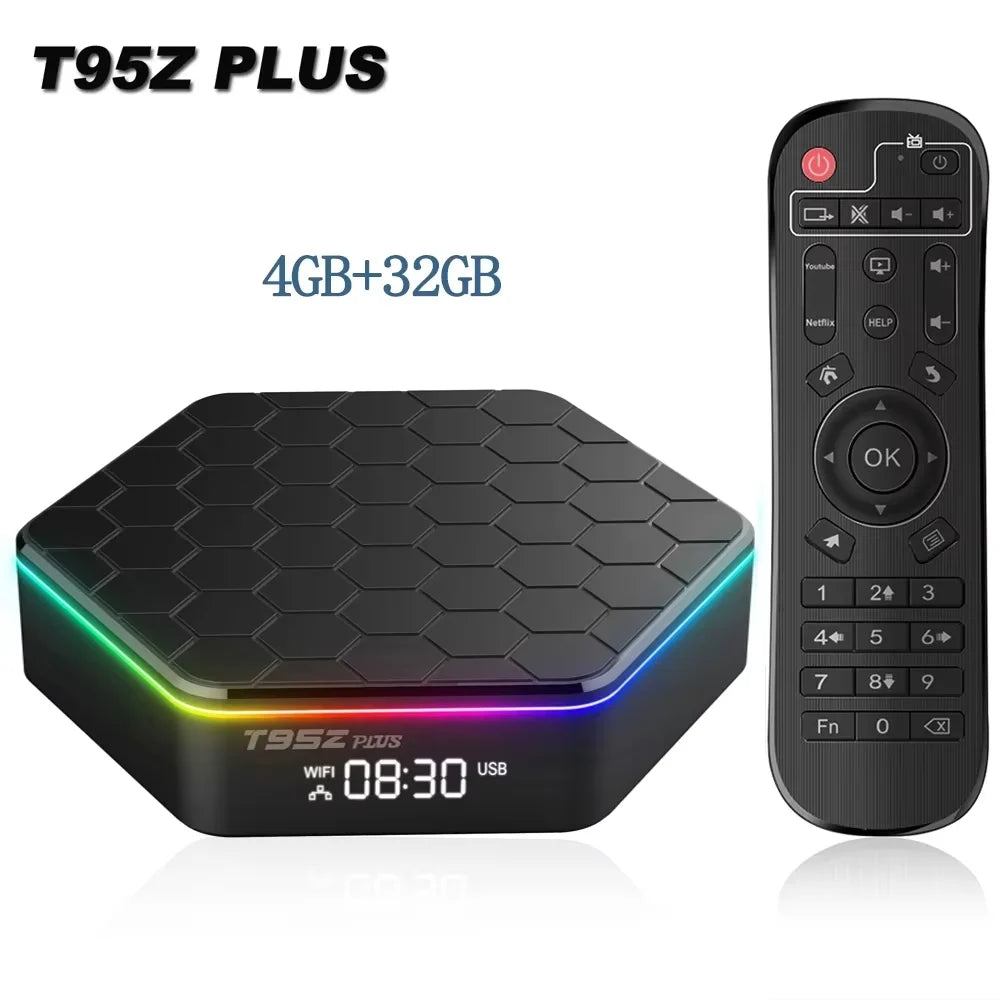 T95Z Plus Smart Tv Box Android 12 6K DECODING 2.4G/5G BT5.0 WIFI6 3D Voice32gb 64gb 128gbHDR 10 4K60FPS Set-Top Box Media Player