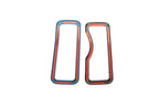 for Jeep Wrangler JL Gladiator JT 2024 2025 Car Front Grill Rings Frame Grille Inserts Cover Trim Exterior Accessories