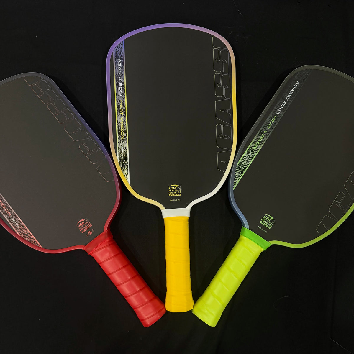 Hot-press integrated Gen4 technology, AGASSI, T700 carbon fiber panels, 16mm honeycomb core, enhanced rotation and power