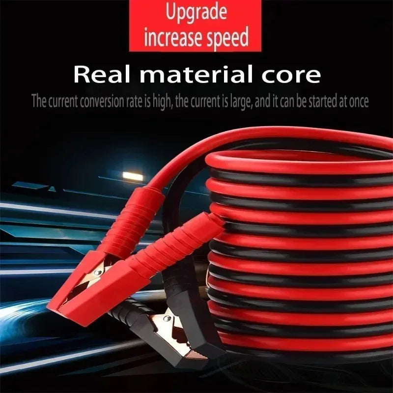 4M 2000A Booster Cable Heavy Duty Car Battery Jump Starter Cable  for Car SUV Truck   Emergency Ignition Quick Start Power