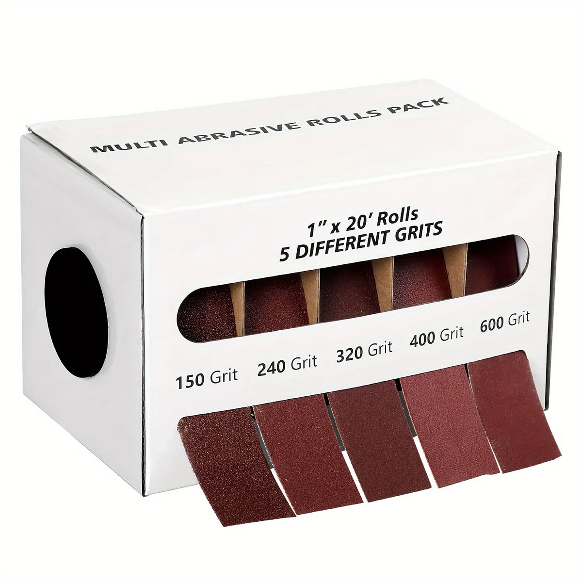 Diamond cloth rolls, 80/150/240/320/400/600 grit sandpaper rolls Metal emery cloth with dispenser, alumina sandpaper