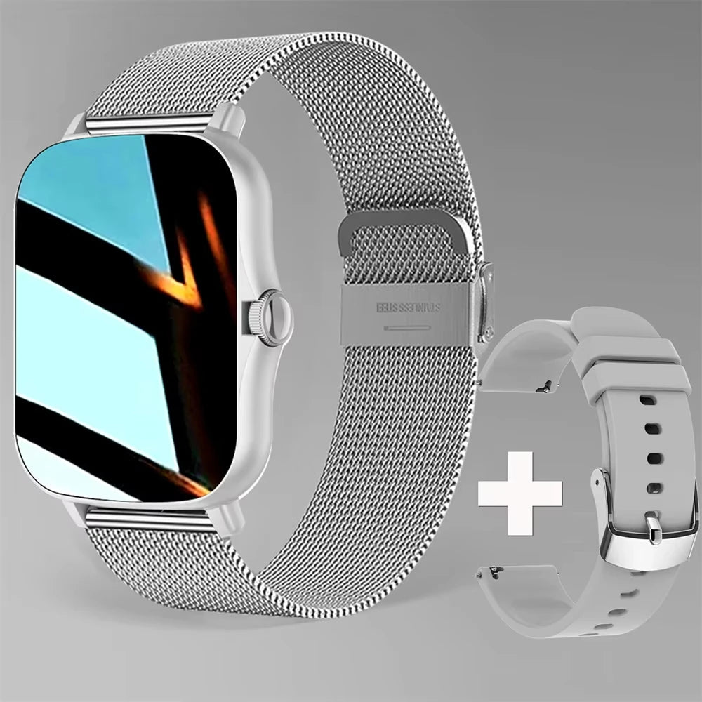 LAXASFIT New Smart Watch HD Display Answer Call Make Calls Message Preview Sport Modes Smartwatch DIY Dial Men Women