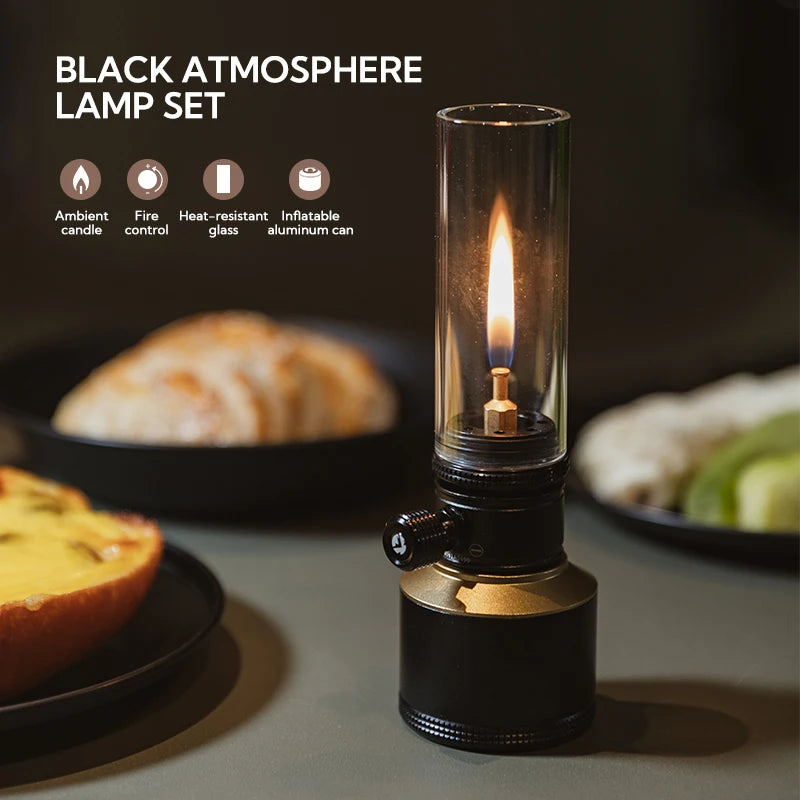 CAMPINGMOON Atmosphere Candle Light Set Equipped with Inflatable Aluminum Can Outdoor Camping and Barbecue Atmosphere Light