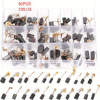 92 Pieces of Motor Carbon Brushes 23 Different Sizes of Carbon Brushes Are Used to Replace and Repair Power Tool Parts