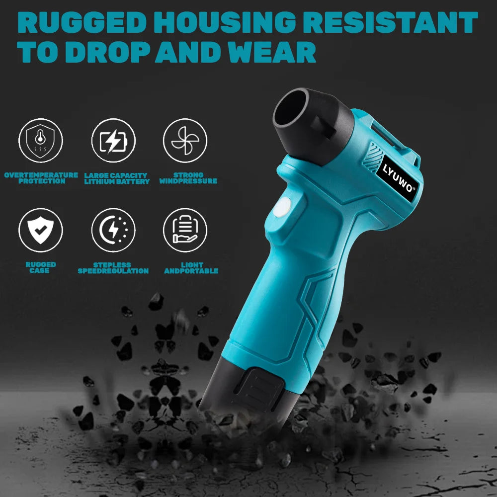 Manual Turbo Jet Fan Mini Handheld Air Blower, Portable Household Cleaning, 1pc
