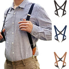 New Men's Suspenders Adjustable Braces X Back Shirt Clip Suspender Elastic Belt Trousers Braces Shoulder Strap For Men Women