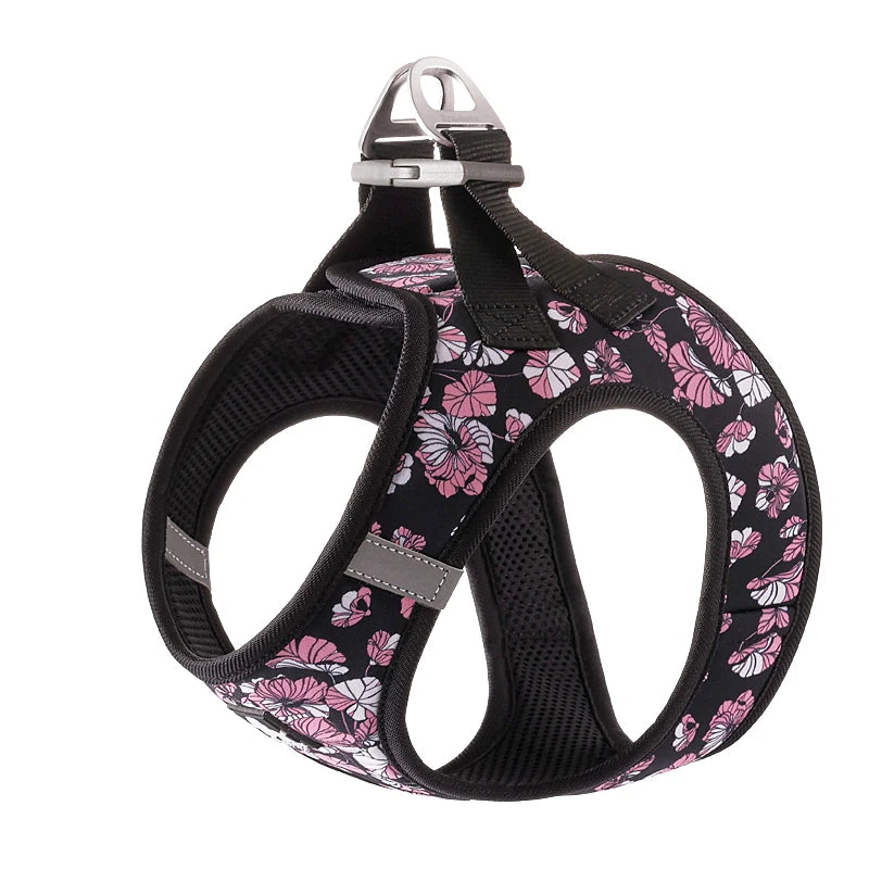 Truelove Pet Harness Soft Air Mesh Adjustable Reflective Pet Vest Small and Medium Breeds No Pull Adjustable Dog Harness TLH3016