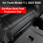 for Tesla Model YL 2026 3rd Row Seat Foot Protector Cover TPE Anti-kick Protection Accessories Y L Pad Under Third Row Seats