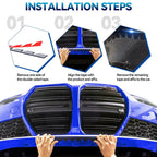 Universal Car Front Bumper Guard Skid Plate Anti-Scratch Protector Kit, 8pcs
